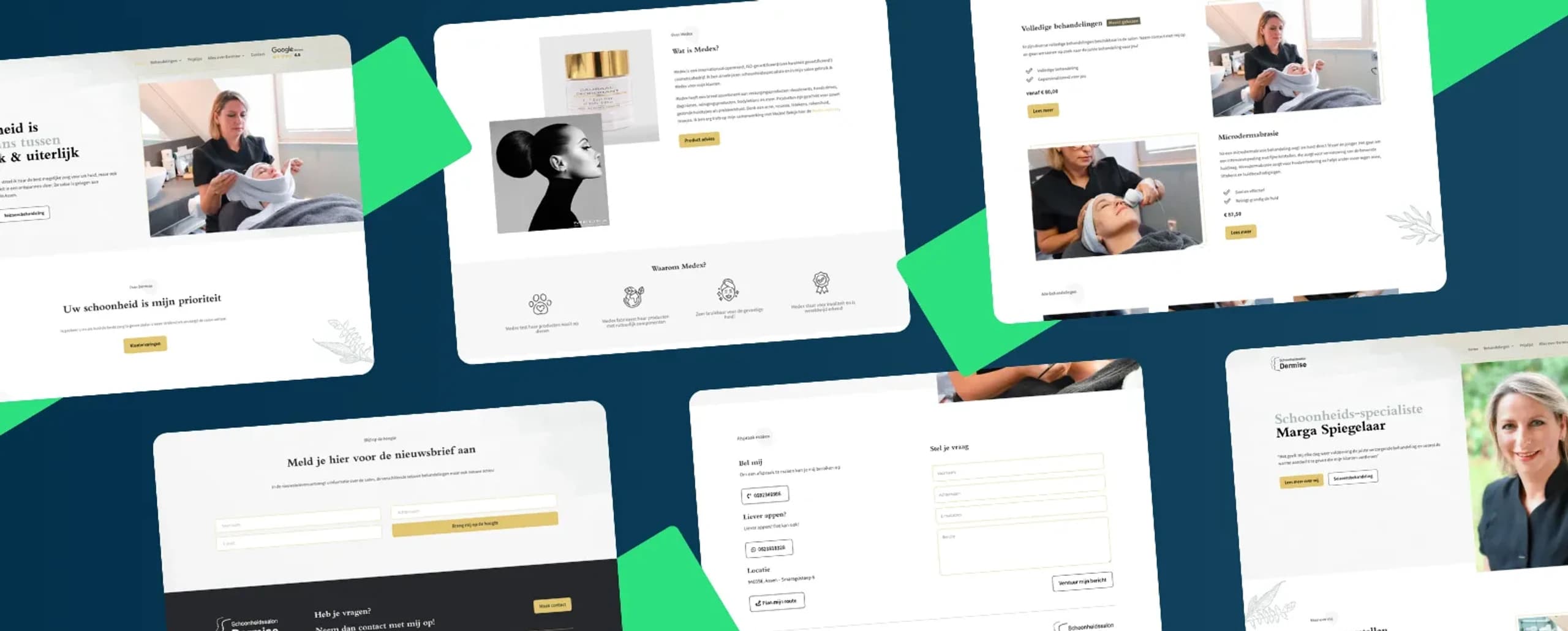 Redesign van Dermise's online aanwezigheid