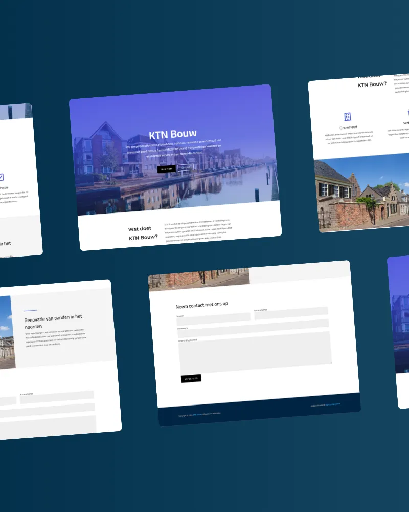 Online aanwezigheid voor KTN Bouw Assen
